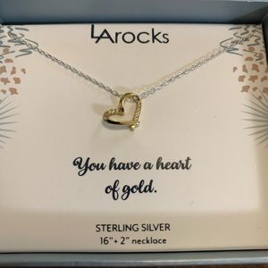 LA Rocks Heart Of Gold Necklace